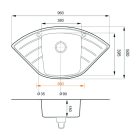 ALTAIR Gránit mosogató sivatag