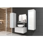 ALIUS 1 MAGASFÉNYŰ FEHÉR FÜRDŐSZOBA BÚTOR