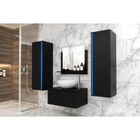 ALIUS 1  FEKETE MATT FÜRDŐSZOBA BÚTOR