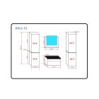 ALIUS 31 SONOMA TÖLGY FÜRDŐSZOBA BÚTOR