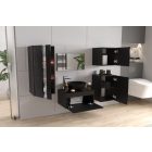 ALIUS 35 MAGASFÉNYŰ FEKETE FÜRDŐSZOBA BÚTOR