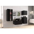 ALIUS 35 FEKETE matt FÜRDŐSZOBA BÚTOR