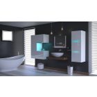 ALIUS 47 MAGASFÉNYŰ fehér FÜRDŐSZOBA BÚTOR