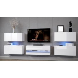 PRINCE CONCEPT E3 MAGASFÉNYŰ FEHÉR NAPPALI BÚTOR (307CM)