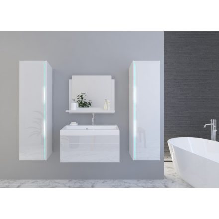 DREAM II 60 Magasfényű fehér fürdőszoba bútor 