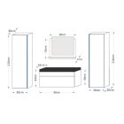 DREAM II 80 fürdőszoba bútor SONOMA