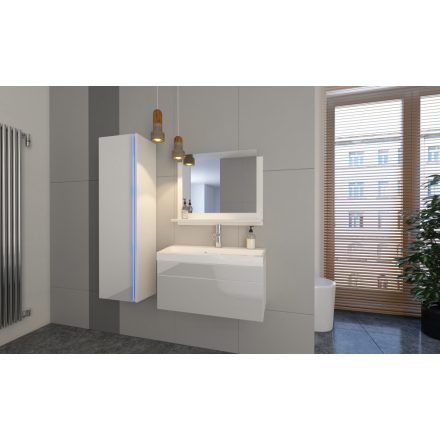 DREAM I 80 Magasfényű fehér fürdőszoba bútor mosdóval