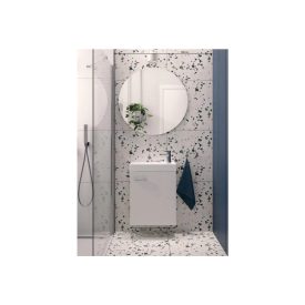 Mylife GERA falra szerelhető MAGASFÉNYŰ mosdószekrény mosdóval