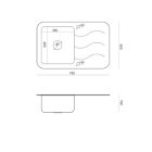 Glen HardQ réz PVD mosogató fehér üveglappal