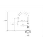 INGRID Q LINE SteelQ Nano PVD konyhai csaptelep arany