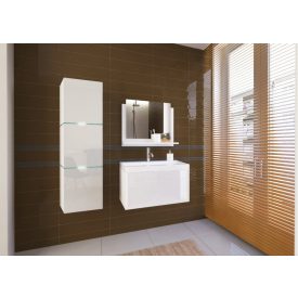 Ibiza I 60 Magasfényű fehér fürdőszoba bútor mosdóval