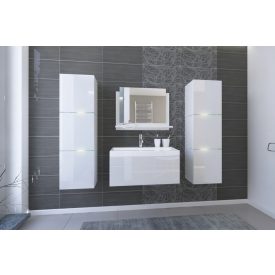   Ibiza Big II 60 Magasfényű feHÉR fürdőszoba bútor mosdóval