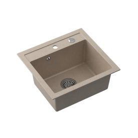   JOHNNY 110 Steingran bézs gránit mosogató,szifonnal és dugóval