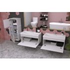 Prince laluna I 80 FÜRDŐSZOBA BÚTOR SZETT MAGASFÉNYŰ FEkete