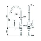 LENTIS KONYHAI CSAPTELEP fekete
