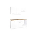 Mylife Lote konyhabútor szett magasfényű fehér (180cm)