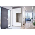 mylife moli 1 előszoba szekrény fényes-szürke (120cm)