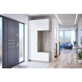 mylife moli 1 előszoba szekrény fényes-szürke (120cm)