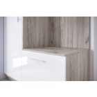 mylife moli 1 előszoba szekrény fényes-szürke (120cm)