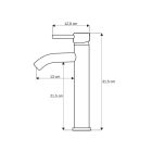 Manveld COSTA HIGH fekete mosdó csaptelep