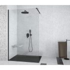 Manveld FEKETE, ULTRA Vékony zuhanytálca + SZIFON 90x90