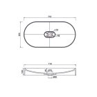 Manveld olivia mosdó konglomerált (71cm)