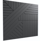 ÁTLÓS FEKETE 60x60 MDF FALPANEL 17MM 