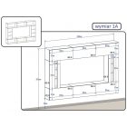 Prince Concept 28 nappali bútor szett magasfényű fekete (249cm)