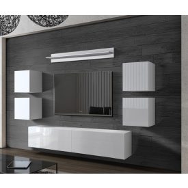   Prince Concept 41 nappali bútor szett magasfényű fehér (256CM)