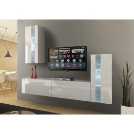   Prince Concept 47 nappali bútor szett magasfényű fehér (203cm)