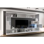 Prince Concept Anna 89 nappali bútor szett magasfényű fehér (332cm)