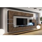 Prince Concept Anna 89 nappali bútor szett barna dió (332cm)