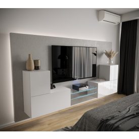   Prince Concept 96 nappali bútor szett magasfényű fehér (226 cm)