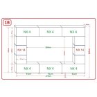 Prince Barcelona Concept 61 nappali bútor szett magasfényű fekete (273cm)