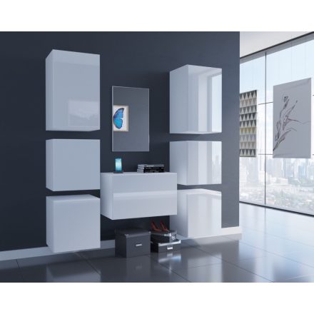 Prince gloss modern f3 előszoba bútor magasfényű fehér