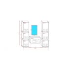 Prince gloss modern f3 előszoba bútor magasfényű fehér