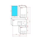 Prince Gloss modern f2 előszoba bútor magasfényű fehér