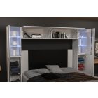 Prince Panama 8 hálószoba bútor magasfényű fekete (240cm)