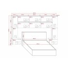 Prince Panama 7 hálószoba bútor SONOMA MATT (323cm)