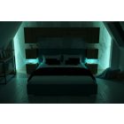 Prince Panama 13 hálószoba bútor magasfényű feKETE (240cm)