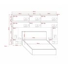 Prince Panama 5 hálószoba bútor sonoma tölgy (323cm)