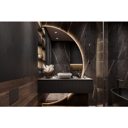 Mylife RELO fürdőszoba szekrény, matt fekete (120cm)