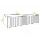 Mylife RELO fürdőszoba szekrény, matt fekete (120cm)