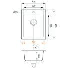 RIGO Gránit mosogató Fehér