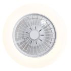 Mennyezeti ventilátor fehér,LED-del, KELVINBEN dimmelhető  távirányítóval (48,5CM)