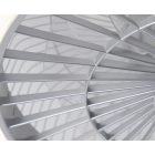 Ezüst színű mennyezeti ventilátor csillag effektussal ,LED-del, fényerőszabályzóval és távirányítóval (60cm)