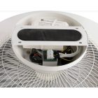 Ezüst színű mennyezeti ventilátor csillag effektussal ,LED-del, fényerőszabályzóval és távirányítóval (60cm)