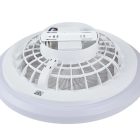 Mennyezeti ventilátor fehér,LED-del, dimmelhető RGB-vel és távirányítóval (48,5CM)