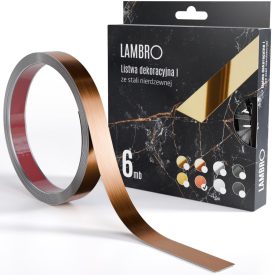  ambro öntapadós díszcsík réz matt 10-20mm