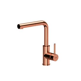   ANGELINA Kihúzható konyhai csaptelep SteelQ PVD réz - magasfényű kivitel